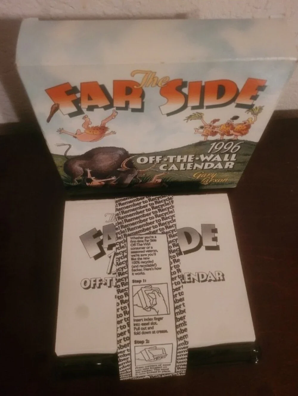 Unused 1996 The Far Side Off the Wall Desk Calendar by Gary Larson
